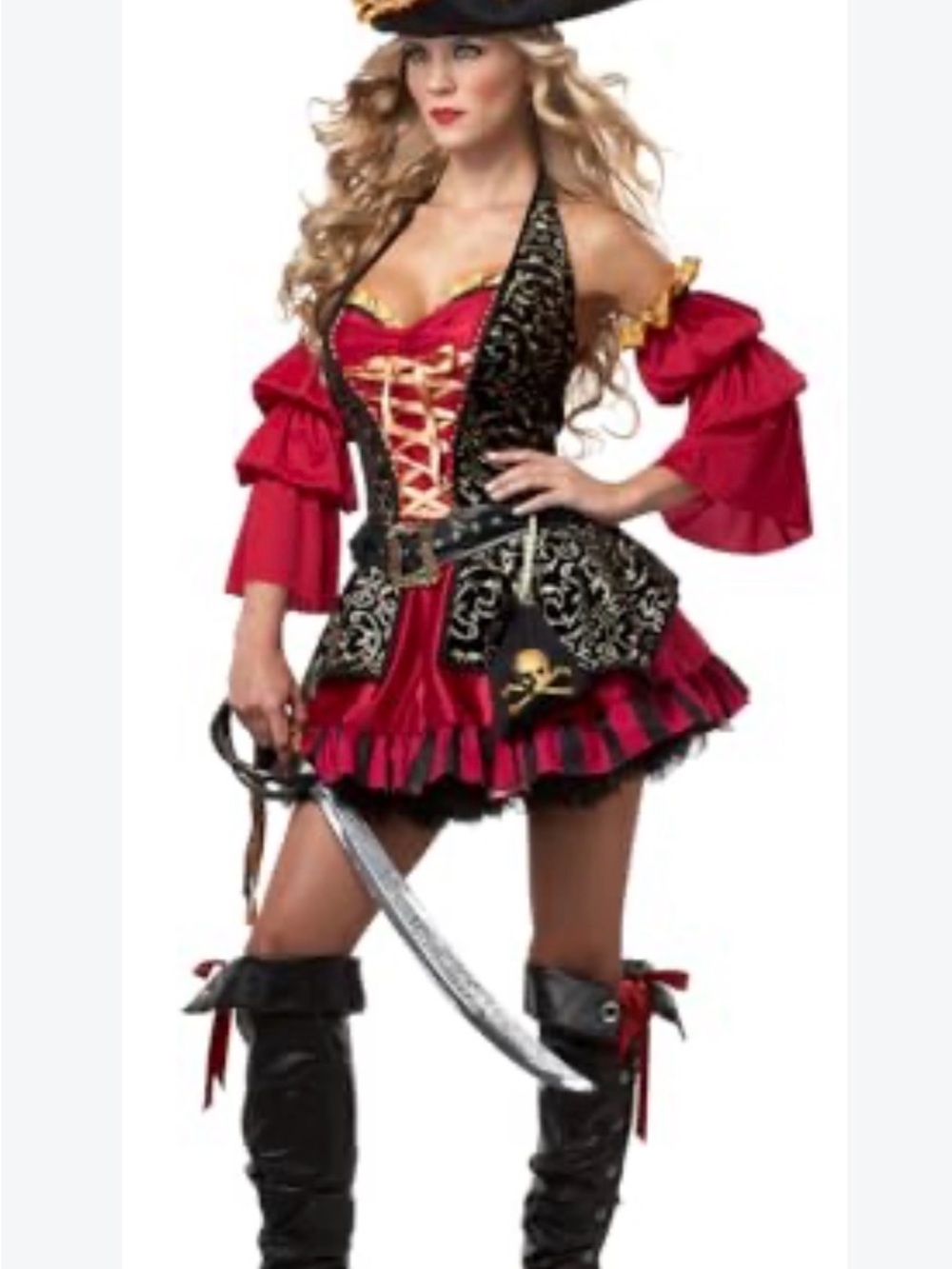 Eye Candy Spanish Pirate Adult Costume XXL